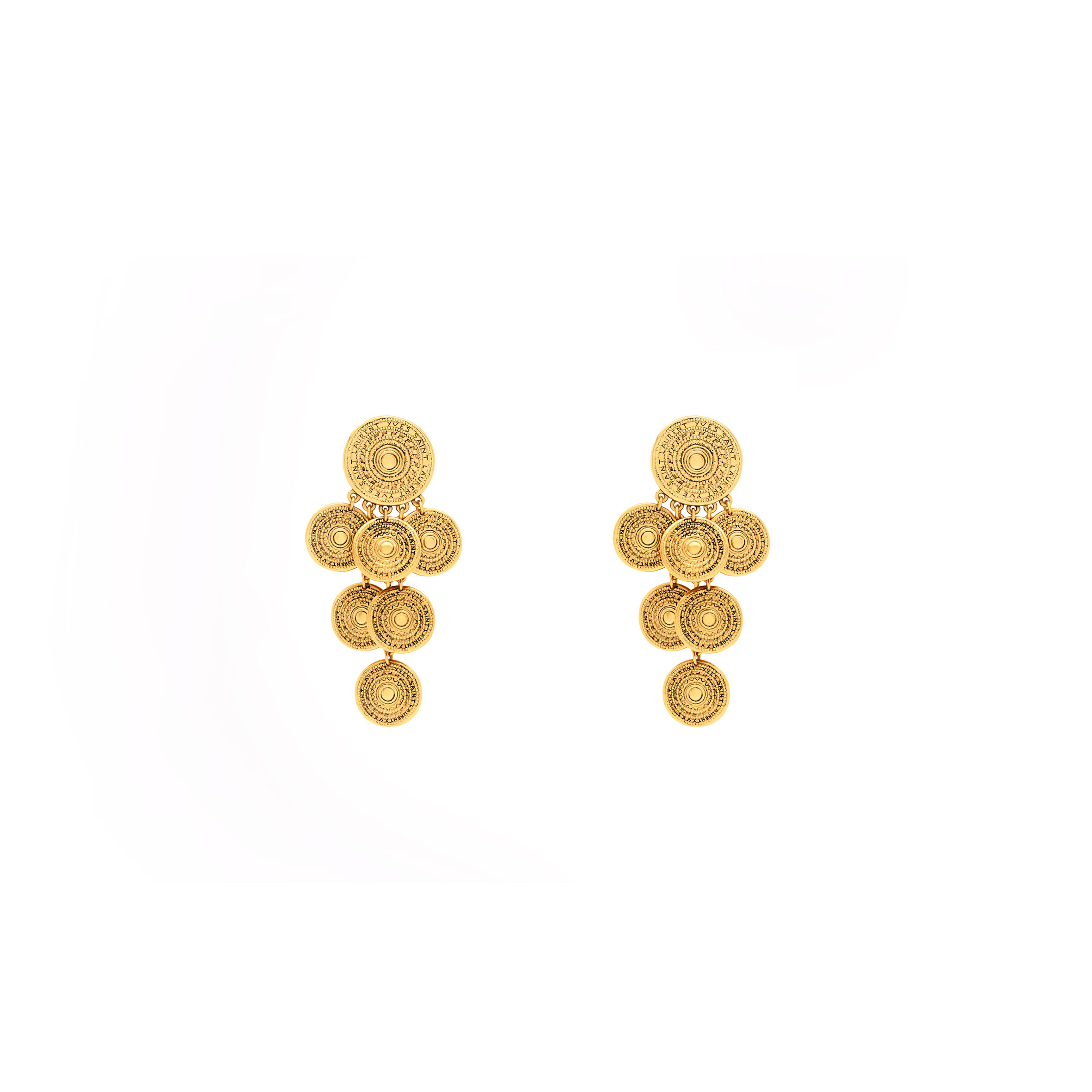 YSL CHARM EARRINGS IN METAL 820145Y15008060